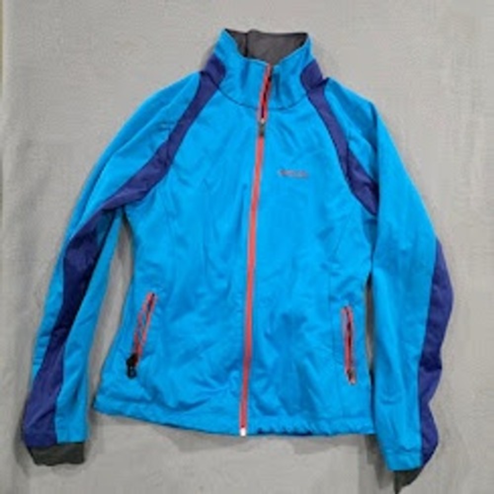 Columbia Omni-Shield Softshell Jacket Womens Medium Blue Purple Colorblock Zip
